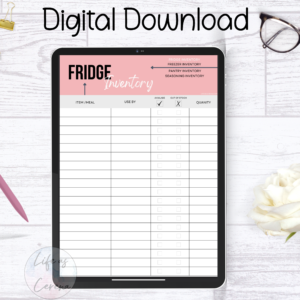 Kitchen Inventory List (Digital and Printable)